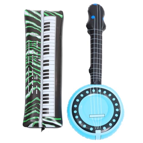 Toyvian 2Pcs aufblasbare musikinstrumente aufblasbares keyboard Aufblasbares Banjo Band Bühnenrequisiten Wiederverwendbares Inflationsinstrument Aufblasbare Banjo-Versorgung PVC Toyvian 2Pcs aufblasbare musikinstrumente aufblasbares keyboard Aufblasbares Banjo Band Bühnenrequisiten Wiederverwendbares Inflationsinstrument Aufblasbare Banjo-Versorgung PVC von Toyvian