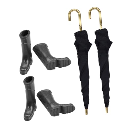 Toyvian 2Sätze Regenschirme Regenstiefel für Kreatives und Rollenspiele für Fördert Fantasie und Interaktion von Toyvian