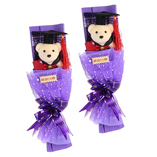 Toyvian 2St Graduierungsstrauß gefüllte Abschlussbären Abschluss Stofftiere Braut- abschlussgeschenk Abschlussfeier Dekoration Abschlussstrauß Bär Puppe Figur Blumenstrauß Plastik Toyvian 2St Graduierungsstrauß gefüllte Abschlussbären Abschluss Stofftiere Braut- abschlussgeschenk Abschlussfeier Dekoration Abschlussstrauß Bär Puppe Figur Blumenstrauß Plastik von Toyvian