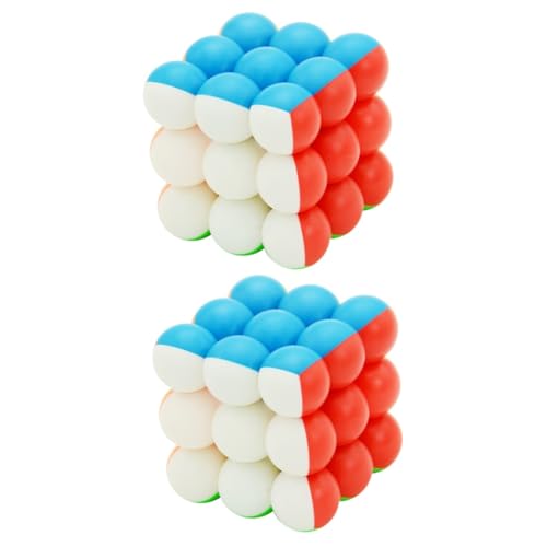 Toyvian 2St Kinderspielzeug Spielzeuge Puzzle Kugelwürfel Spielzeug Flaschen- magischer runde von Toyvian