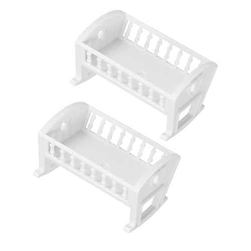 Toyvian 2 Stücke Miniatur Puppe Krippe Puppenhaus Schaukel Weiß Kunststoff Spielzeug Bett Für Puppenhaus Decor Interaktive Spielset Toyvian 2 Stücke Miniatur Puppe Krippe Puppenhaus Schaukel Weiß Kunststoff Spielzeug Bett Für Puppenhaus Decor Interaktive Spielset von Toyvian