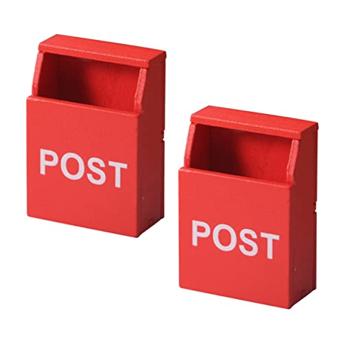 Toyvian 2St Mini-Briefkasten Briefkasten Miniaturmöbel Puppenhaus Krippe eingerichtet Mini-Zubehör für kinderspielzeug Mini-Hauspostkoffer Mini-Möbelmodell hölzern rot Toyvian 2St Mini-Briefkasten Briefkasten Miniaturmöbel Puppenhaus Krippe eingerichtet Mini-Zubehör für kinderspielzeug Mini-Hauspostkoffer Mini-Möbelmodell hölzern rot von Toyvian