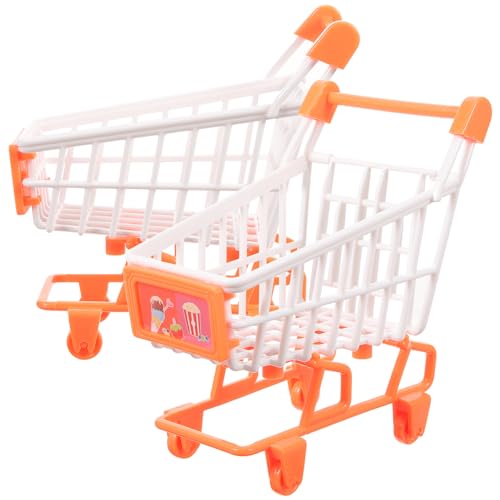 Toyvian 2St Mini-Einkaufswagen interaktives kaufmannsladen Exquisites kleinkinderspielzeug Kid Toys Kleinkindspielzeug Einkaufswagen für Plastik Orange Toyvian 2St Mini-Einkaufswagen interaktives kaufmannsladen Exquisites kleinkinderspielzeug Kid Toys Kleinkindspielzeug Einkaufswagen für Plastik Orange von Toyvian