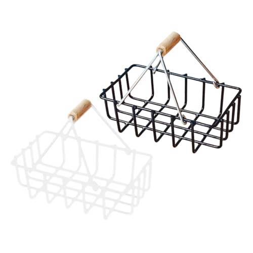 Toyvian 2St Mini-Korb ablagekörbe kühlkorb einkaufskorb Storage Baskets Aufbewahrungskorb Miniaturkorb Modellbau Weiden Zubehör für Puppenhäuser Puppenhaus-Korb-Modell Legierung Toyvian 2St Mini-Korb ablagekörbe kühlkorb einkaufskorb Storage Baskets Aufbewahrungskorb Miniaturkorb Modellbau Weiden Zubehör für Puppenhäuser Puppenhaus-Korb-Modell Legierung von Toyvian