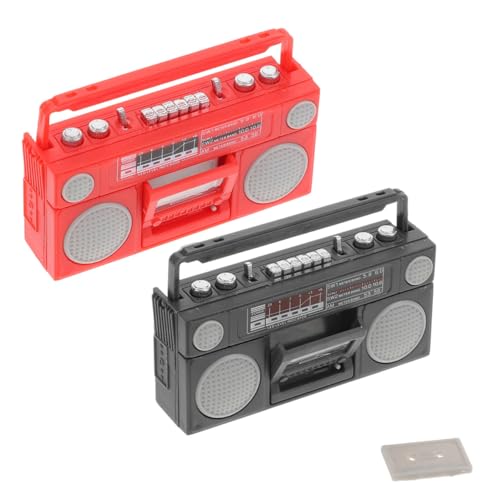 Toyvian 2St Modell Radio winziges Miniaturen Radio- Mini- -Mini-Radio Mini-Zubehör Vintage Decor miniaturfiguren Miniatur-Radio-Modellbau-Handwerk simuliertes Radio Plastik Toyvian 2St Modell Radio winziges Miniaturen Radio- Mini- -Mini-Radio Mini-Zubehör Vintage Decor miniaturfiguren Miniatur-Radio-Modellbau-Handwerk simuliertes Radio Plastik von Toyvian