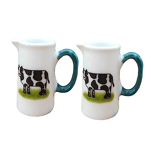 Toyvian 2St Puppenhaus-Milchbecher für kinderspielzeug Children's Toys Kid Toys Spielset für Puppenhaus Miniaturen Mini- - Mini-Tassen aus Keramik Toyvian 2St Puppenhaus-Milchbecher für kinderspielzeug Children's Toys Kid Toys Spielset für Puppenhaus Miniaturen Mini- - Mini-Tassen aus Keramik von Toyvian