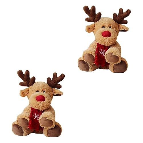 Toyvian 2St Schreibtischdekorationen Spielzeug für Babys Desktop-Spielzeug Kleintier Elch Plüsch Hirsch Kuschel- und Freundpuppen Weihnachten Elch Plüschtiere REH Schal Statuette Toyvian 2St Schreibtischdekorationen Spielzeug für Babys Desktop-Spielzeug Kleintier Elch Plüsch Hirsch Kuschel- und Freundpuppen Weihnachten Elch Plüschtiere REH Schal Statuette von Toyvian
