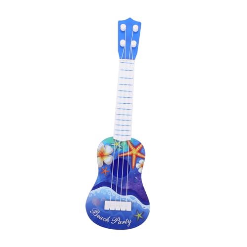 Toyvian 2St Simulation Gitarre Mini-Musikspielzeug Anfänger Kindergitarre Bassgitarre Ukulele Gitarren Anfänger Musikinstrument Spielzeug Gitarre aus Plastik Luft Modell Saiteninstrument von Toyvian