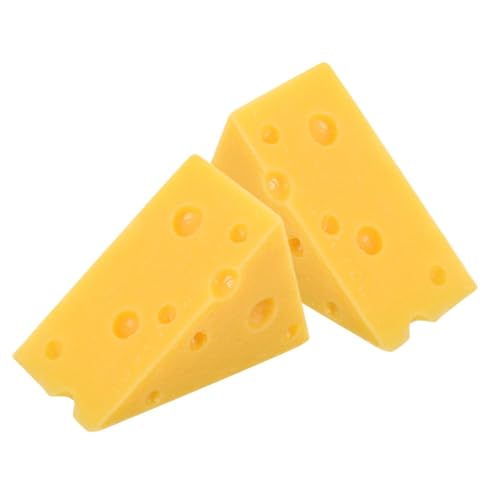 Toyvian 2 STK. Große Gefälschte Käsemodelle Käsedekorationen Für Bäckereien Realistische Simulation Von Käse Mini-hausdekor Lebensmittelmodelle Toyvian 2 STK. Große Gefälschte Käsemodelle Käsedekorationen Für Bäckereien Realistische Simulation Von Käse Mini-hausdekor Lebensmittelmodelle von Toyvian