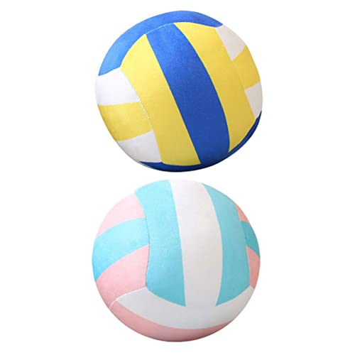 Toyvian 2St Volleyball-Plüschtier flauschig gefüllt Kugelkissen flugball Volleyball kinderspielzeug spielsachen Mädchenzimmerdekorationen für das Schlafzimmer Stoff von Toyvian