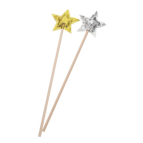 Toyvian 2St Zauberstab Fairy Wand Party Accessoires игрушки goldene kinderkleidung Toy sternförmiger Feenstab zarter Feenstab -Feenstab Stützstab kreativer Feenstab Stoff Toyvian 2St Zauberstab Fairy Wand Party Accessoires игрушки goldene kinderkleidung Toy sternförmiger Feenstab zarter Feenstab -Feenstab Stützstab kreativer Feenstab Stoff von Toyvian
