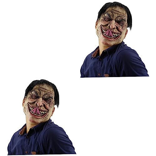 Toyvian 2St Cosplay-Maske Halloween-Gesichtsmaske Halloween-Disfraces für Kinder Narrenmaske bequeme Maske gruselige Maske lustige Halloween-Maske Cosplay-Accessoire bilden Kopfbedeckung von Toyvian