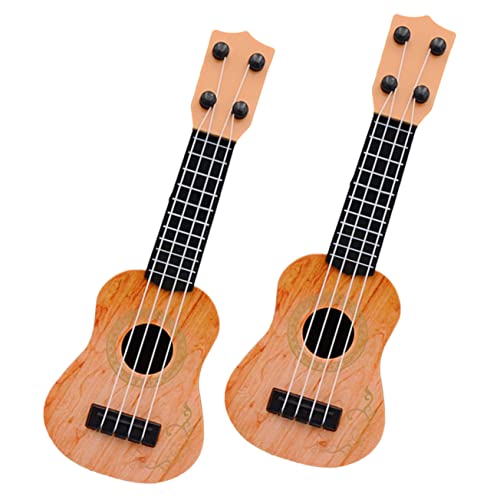 Toyvian 2Stücke Ukulele aus Kunststoff Mini Saiten Gitarre für Musikalisches Lernen und Kreative Geeignet für Jungen und Mädchen Robustes und Sicheres Material Gelb Toyvian 2Stücke Ukulele aus Kunststoff Mini Saiten Gitarre für Musikalisches Lernen und Kreative Geeignet für Jungen und Mädchen Robustes und Sicheres Material Gelb von Toyvian
