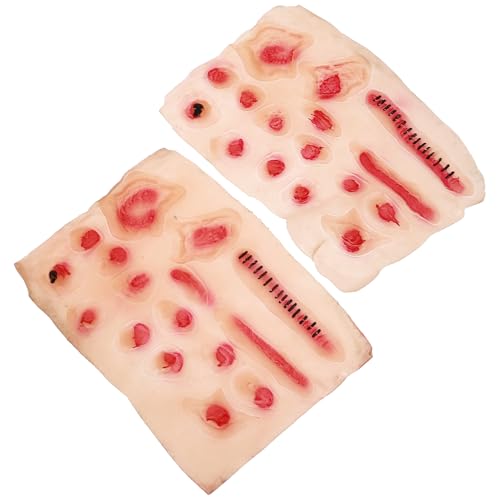 Toyvian 2Stücke Zombie Narben Make Up Aufkleber Realistische Wunden für Halloween Langlebige Gefälschte Narben für Cosplay und Partys Wasserfestes Zubehör für Authentische Toyvian 2Stücke Zombie Narben Make Up Aufkleber Realistische Wunden für Halloween Langlebige Gefälschte Narben für Cosplay und Partys Wasserfestes Zubehör für Authentische von Toyvian