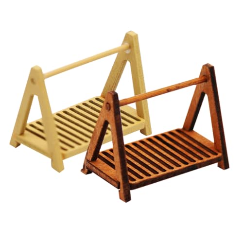 Toyvian Puppenhaus Mini-brotständer-Set Miniatur-Spielzeug Mit Holzmaterial Perfekt Für Dekorative Mini-häuser Toyvian Puppenhaus Mini-brotständer-Set Miniatur-Spielzeug Mit Holzmaterial Perfekt Für Dekorative Mini-häuser von Toyvian