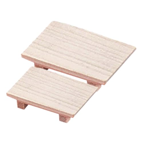 Toyvian 2stücke Mini Display Tablett Für Puppenhaus Deko Zubehör Für Miniatur-szenarien Stabil Und Süß Für Rollenspiele Schreibtisch-Organizer von Toyvian