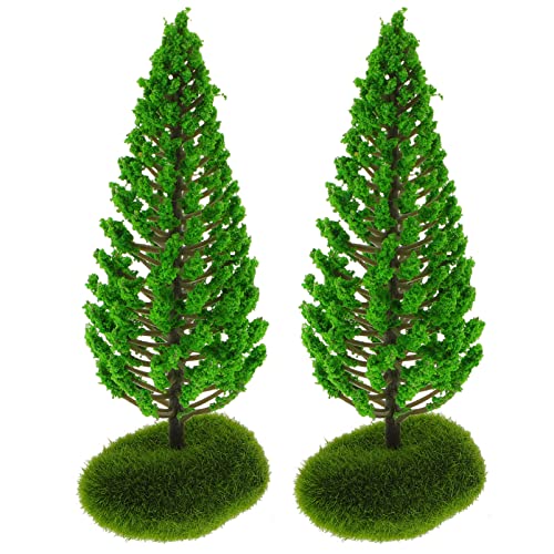 Toyvian 2st Baummodell Simulationsbaum Grün Mini-modellbäume Sandtisch Pflanzen Mini-szenen-Layout-Modell Miniaturbäume Zum Basteln Sandtisch DIY Modell Mini-Baum Diorama Fee Plastik Ob11 von Toyvian