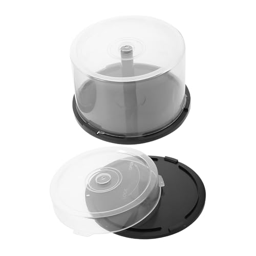 Toyvian Aufbewahrungsbehälter Mit Deckel – Cd/DVD-Organizer Aufbewahrungskoffer Für 2 Stück Staubdicht Und Modernes Design von Toyvian