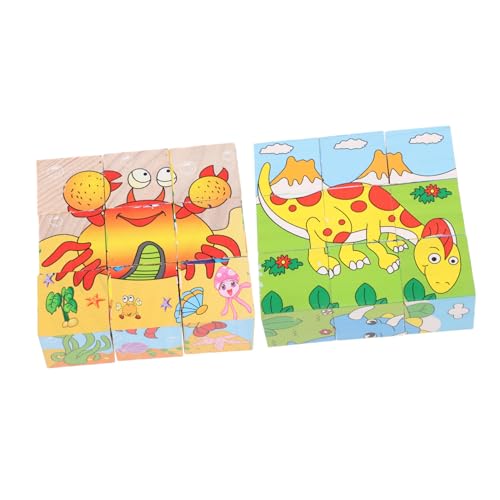 Toyvian 2st Dreidimensionales Puzzle Baustein Bildungsrätsel Rätsel Zum Frühen Lernen Cartoon-Puzzle Lustiger Puzzleblock Cartoon-rätsel Holzpuzzle Für Hölzern Toyvian 2st Dreidimensionales Puzzle Baustein Bildungsrätsel Rätsel Zum Frühen Lernen Cartoon-Puzzle Lustiger Puzzleblock Cartoon-rätsel Holzpuzzle Für Hölzern von Toyvian
