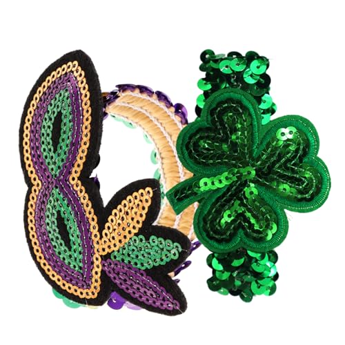 Toyvian 2st Karnevalsarmband Accessoires Zum St. Patrick Day St. Partygeschenkset Zum Patricks Day Sonnenbrille Zum St. Patricks Day Irische Parteibevorzugung Pailletten Mann Irland Mode von Toyvian
