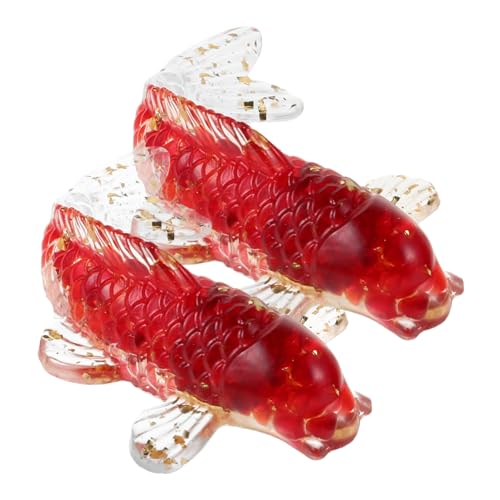 Toyvian 2st Karpfen-kristallornamente Mikrowellengeeignet Geschirr Schulranzen Handhaben Steingut Chipotle Kleinigkeit Landstreicher Deckel Laterne Teller Rot Harz-leim Toyvian 2st Karpfen-kristallornamente Mikrowellengeeignet Geschirr Schulranzen Handhaben Steingut Chipotle Kleinigkeit Landstreicher Deckel Laterne Teller Rot Harz-leim von Toyvian