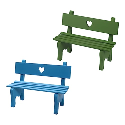 Toyvian 2st Kleine Stuhldekoration Simulationsstuhl Mini-hausstuhl Spielstuhl Vorgeben Desktop-Ornamente Kunstverzierung Stuhlmodell Bürodekoration Heimdekoration Hölzern von Toyvian