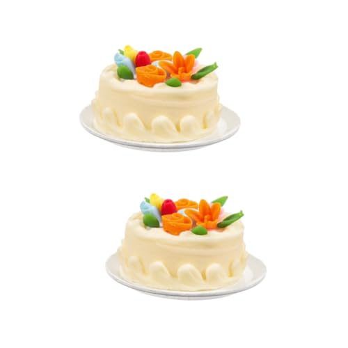 Toyvian 2St Mini-Cupcakes fotozubehör Fotografie zubehör Küchenspielzeug Spielen -Lebensmittelspielzeug Dekorationen für Hochzeitszeremonien Hochzeitsdekorationen für Tische Essen von Toyvian