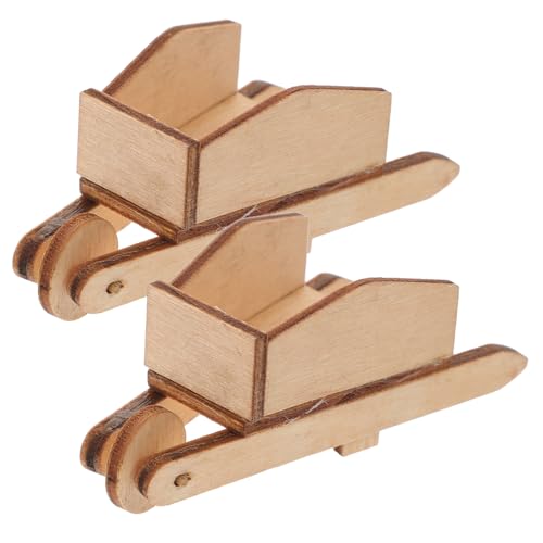 Toyvian Puppenhaus Mini Modelle 2pcs Mini Holz Schubkarren Für Jungen Und Mädchen Toyvian Puppenhaus Mini Modelle 2pcs Mini Holz Schubkarren Für Jungen Und Mädchen von Toyvian