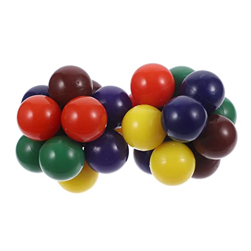 Toyvian 2st Perlen Chemie-molekülmodell Lustige Schreibtischspielzeuge Entlüften Sie Langweiliges Spielzeug Zappelball-Puzzle Lernspielzeug Kind Sich Ständig Ändern Plastik Expansionskugel von Toyvian