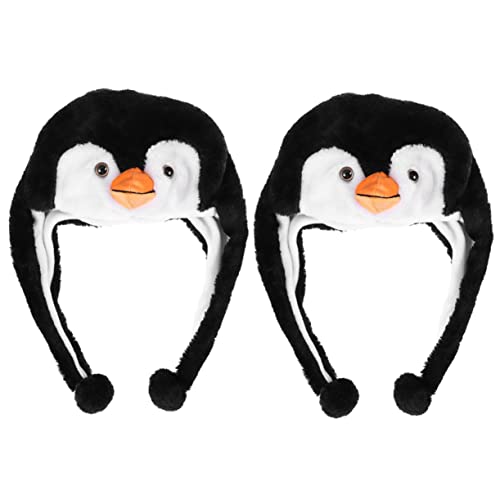 Toyvian 2st Pinguin-hut Piratenhut Bucket Hats Damen Pinguin-outfits Trucker-hut Partyhut-requisite Pinguin-kleidung Pinguin-kostümhut Pinguin-hüte Hut Kleinkind Dummer Hut Pp Baumwolle von Toyvian