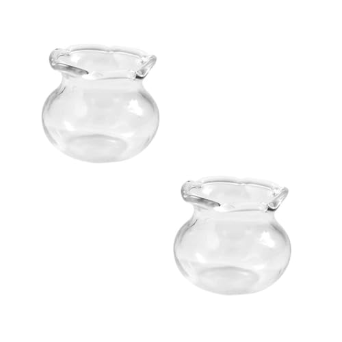 Toyvian 2-teiliges Miniatur-Aquarium-Set Aus Glas Spielzeug-Aquarium Für Kinder Dekoratives Mini-Aquarium Für Spielhaus Toyvian 2-teiliges Miniatur-Aquarium-Set Aus Glas Spielzeug-Aquarium Für Kinder Dekoratives Mini-Aquarium Für Spielhaus von Toyvian