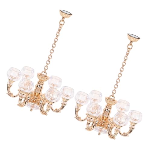 Toyvian 2st Puppenhaus-kronleuchter Puppenhaus-deckenleuchte Ornament Led-Mini-deckenleuchte 1 Puppenhaus-hängelampe Im Maßstab 12 Fake-Kerzen-kronleuchterlampe Retro-Lampe Miniatur Toyvian 2st Puppenhaus-kronleuchter Puppenhaus-deckenleuchte Ornament Led-Mini-deckenleuchte 1 Puppenhaus-hängelampe Im Maßstab 12 Fake-Kerzen-kronleuchterlampe Retro-Lampe Miniatur von Toyvian