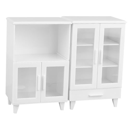 Toyvian Mini-puppenhaus-küchenschrank-garderoben-Set 2-teilig Miniaturmöbel Für Fantasievolles Spielen Von Jungen Und Mädchen Toyvian Mini-puppenhaus-küchenschrank-garderoben-Set 2-teilig Miniaturmöbel Für Fantasievolles Spielen Von Jungen Und Mädchen von Toyvian