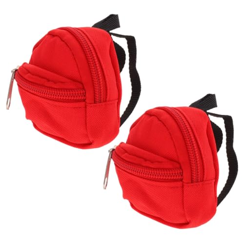 Toyvian 2st Puppenrucksack Reißverschlusspuppe Mini-Puppen Ankleidepuppe Ausrüstungspuppe Schulmaterial Puppen Puppe Tasche Puppe Kleiderpuppen Taschenpuppen Rucksackpuppe Polyester Rot Toyvian 2st Puppenrucksack Reißverschlusspuppe Mini-Puppen Ankleidepuppe Ausrüstungspuppe Schulmaterial Puppen Puppe Tasche Puppe Kleiderpuppen Taschenpuppen Rucksackpuppe Polyester Rot von Toyvian