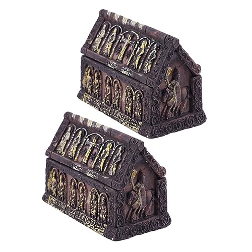 Toyvian 2st Sargbox Aus Kunstharz Halloween-sargschmuck Skelett Gesicht Künstlich Halloween-Miniatur Geist Maske Aufkleber Tank Halloween-sargfigur Abdeckung Halloween- Horror Korb Toyvian 2st Sargbox Aus Kunstharz Halloween-sargschmuck Skelett Gesicht Künstlich Halloween-Miniatur Geist Maske Aufkleber Tank Halloween-sargfigur Abdeckung Halloween- Horror Korb von Toyvian