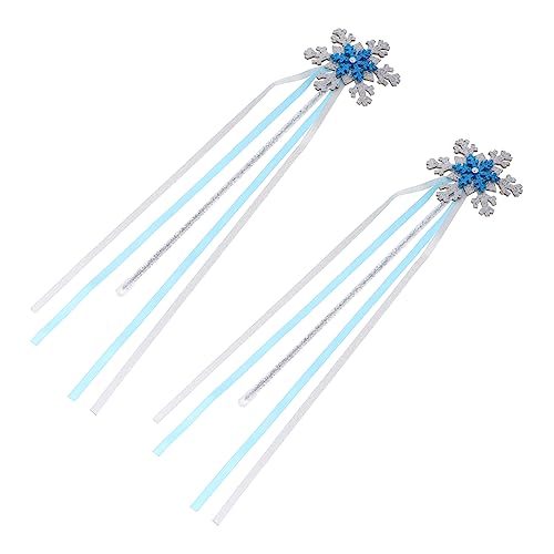Toyvian 2 Stücke Schnee Design Fee Dekorative Für Jungen Und Mädchen Kostüm Prop Decor Engel Fee Stick von Toyvian