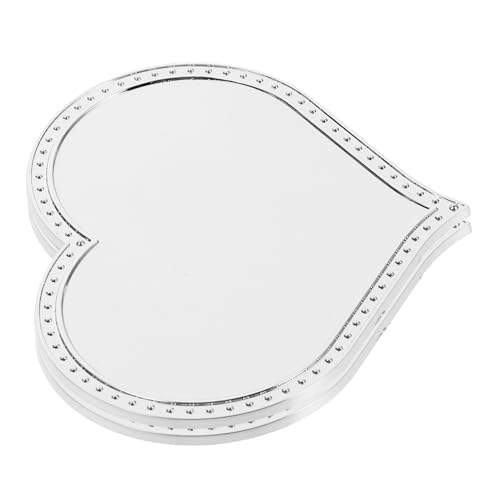 Toyvian 2st Spieluhrspiegel Unterlage Gewebe Auto Herzförmiger Spiegel Nicht Wimpernhandspiegel Spitzenspiegel Handbecken Mini-gong Mini-musikinstrumente Finger Auto Auto Plastik Silver Toyvian 2st Spieluhrspiegel Unterlage Gewebe Auto Herzförmiger Spiegel Nicht Wimpernhandspiegel Spitzenspiegel Handbecken Mini-gong Mini-musikinstrumente Finger Auto Auto Plastik Silver von Toyvian