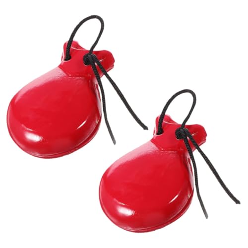 Toyvian 2stücke Holz-kastagnetten Für Erwachsene Leichte Und Kompakte Musikinstrumente Kreative Percussion Für Verschiedene Musikstile Langlebig Mit Feiner Verarbeitung Lernspielzeug von Toyvian