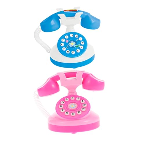 Toyvian 2stücke Mini Telefontoy Für Junge Mädchen Interaktives Spielzeugtelefon Im Retro-Design Fördert Kreativität Und Sprachfähigkeiten Für Rollenspiele Und Lernspiele Und Toyvian 2stücke Mini Telefontoy Für Junge Mädchen Interaktives Spielzeugtelefon Im Retro-Design Fördert Kreativität Und Sprachfähigkeiten Für Rollenspiele Und Lernspiele Und von Toyvian