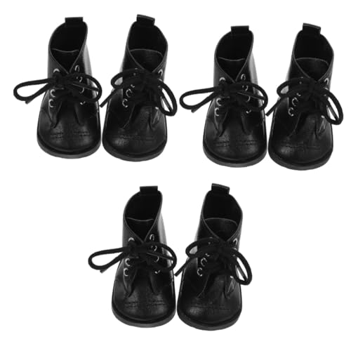 Toyvian 3 Paar Puppenstiefel Puppenschuhe Mini Schuhe Mini Szenen Requisiten Mini Schuhe Verzierungsstoff Miniatur Schuhe Stoffschuhe Puppendekor Mini Schuhe von Toyvian