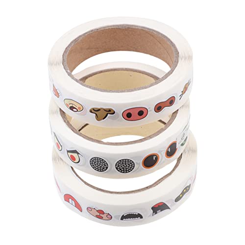 Toyvian 3 Rollen Handgefertigte Aufkleber für basteln für bastelmaterial für wandsticker abnehm Aufkleber Mund Aufkleber Augen-Mund-Nase-Muster-Aufkleber Papier Toyvian 3 Rollen Handgefertigte Aufkleber für basteln für bastelmaterial für wandsticker abnehm Aufkleber Mund Aufkleber Augen-Mund-Nase-Muster-Aufkleber Papier von Toyvian
