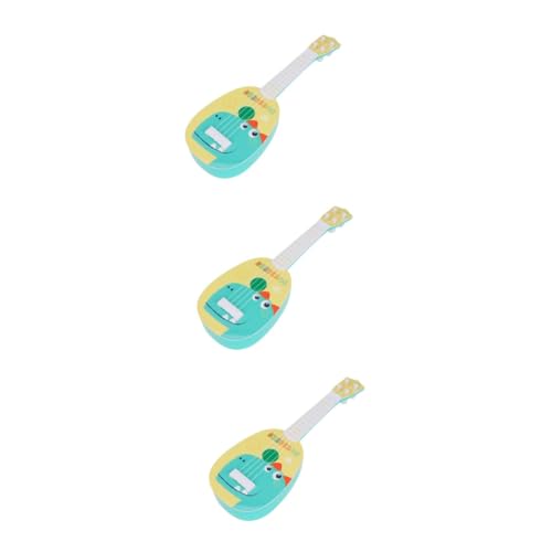 Toyvian 3 STK simulierte Gitarre elektrische Gitarre kleines Ukulele Spielzeug für Kinder -Saiten Gitarre für Kinder Früherziehung Musikinstrument Jungs-Spielzeug Kinderspielzeug Jahrgang von Toyvian