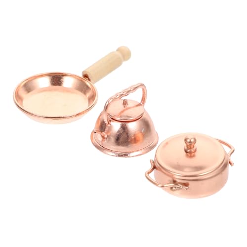 Toyvian 3 STK Minitopf Home Decor wohnungsdeko Miniaturgeschirr kochgeschirrset heizkessel Boiler Werkzeug Miniatur-Kochgeschirr- kleines Hauszubehör Aluminiumlegierung Golden Toyvian 3 STK Minitopf Home Decor wohnungsdeko Miniaturgeschirr kochgeschirrset heizkessel Boiler Werkzeug Miniatur-Kochgeschirr- kleines Hauszubehör Aluminiumlegierung Golden von Toyvian