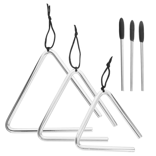 Toyvian 3 Sätze Dreieck Eisen Musikinstrument Handglocken Instrumente Musikgeräte Für Dreieck Spiel Schlagzeug Theremin Instrument Gitarre Kinderspielzeug Musik Dreieck Silber Toyvian 3 Sätze Dreieck Eisen Musikinstrument Handglocken Instrumente Musikgeräte Für Dreieck Spiel Schlagzeug Theremin Instrument Gitarre Kinderspielzeug Musik Dreieck Silber von Toyvian
