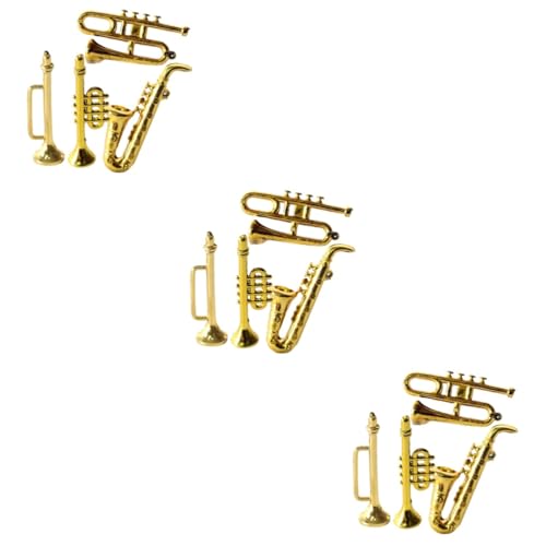 Toyvian 3 Sätze Mini-Saxophon Winzig Mini-trompete Miniaturen Puppe Dekorationen Miniaturinstrument Mini- Mini House Accessory Plastik Golden 4 Stück * 3 Toyvian 3 Sätze Mini-Saxophon Winzig Mini-trompete Miniaturen Puppe Dekorationen Miniaturinstrument Mini- Mini House Accessory Plastik Golden 4 Stück * 3 von Toyvian