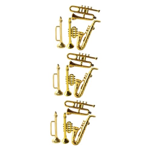 Toyvian 3 Sätze Mini-Saxophon Wohnraumdeko Miniatures Miniaturmodelle Miniaturinstrumente Dekorationen Puppe Instrumentenmodell Mini - Plastik Golden 4 Stück * 3 Toyvian 3 Sätze Mini-Saxophon Wohnraumdeko Miniatures Miniaturmodelle Miniaturinstrumente Dekorationen Puppe Instrumentenmodell Mini - Plastik Golden 4 Stück * 3 von Toyvian