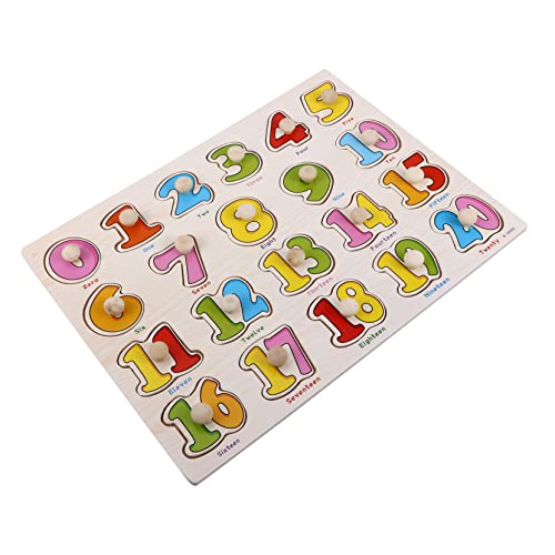 Toyvian 3 Sätze Puzzle rätselbuch Kinder laubsägen für Kinder holzspielsachen Kinder Geburtstag Geschenke Kinder laubsäge holzpuzzel kindergeschenk hölzern Spielzeug Knopf Kleinkind von Toyvian