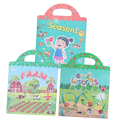 Toyvian 3 Sets Kinder-stickerbücher Kleinkind-stickerbuch Stickerbuch Für Kinder Wiederverwendbares Spielzeug Für Kleinkinder Toyvian 3 Sets Kinder-stickerbücher Kleinkind-stickerbuch Stickerbuch Für Kinder Wiederverwendbares Spielzeug Für Kleinkinder von Toyvian
