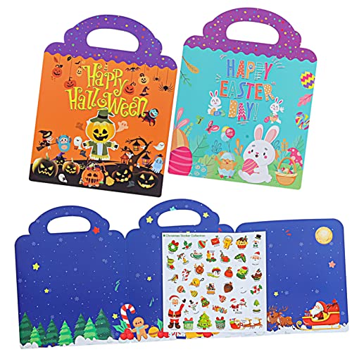 Toyvian 3 Sätze Stickerbuch für Halloween stickerbuch für Weihnachts-Stickerbuch Aufkleber Kleinkinder Stickerbuch zur Kindererziehung Stickerbuch mit Ostermotiven Toyvian 3 Sätze Stickerbuch für Halloween stickerbuch für Weihnachts-Stickerbuch Aufkleber Kleinkinder Stickerbuch zur Kindererziehung Stickerbuch mit Ostermotiven von Toyvian