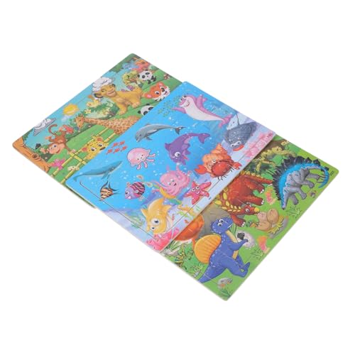 Toyvian 3 Sätze Teiliges Holzpuzzle mit Cartoon Tiermotiven Fein Verarbeitet Fördert Hand Auge Koordination Lernspielzeug für Kleinkinder Geschenkidee zu Geburtstag und Weihnachten Toyvian 3 Sätze Teiliges Holzpuzzle mit Cartoon Tiermotiven Fein Verarbeitet Fördert Hand Auge Koordination Lernspielzeug für Kleinkinder Geschenkidee zu Geburtstag und Weihnachten von Toyvian